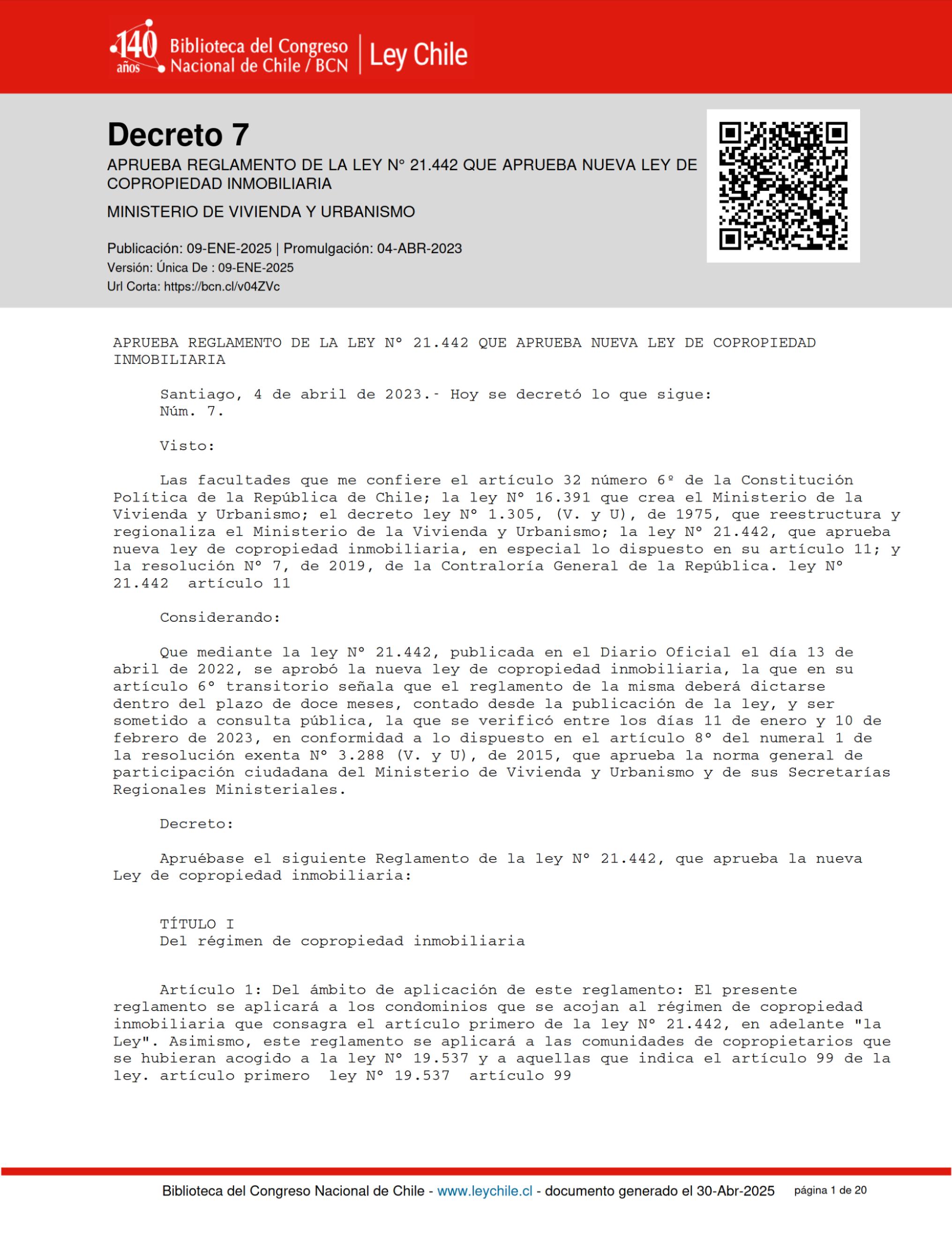 Decreto 7 Reglamento
